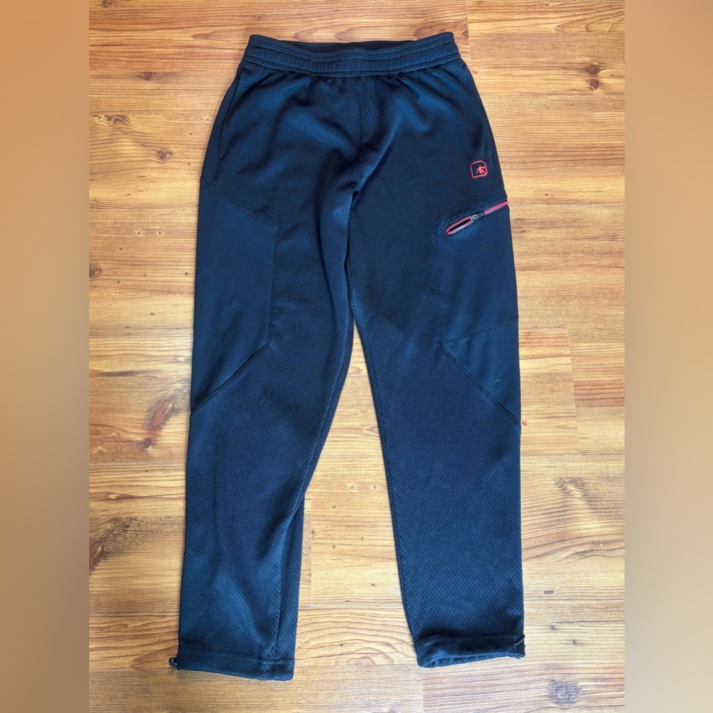 And1 Black Jogger Sweatpants with Red Accent